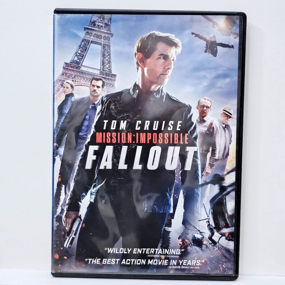 Paramount Mission Impossible DVD Men One Size Fallout‎ 2018 Action Tom Cruise